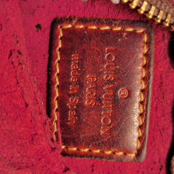 LOUIS VUITTON Monogram Perfo Pochette Plat Pouch Fuchsia M95219 LV (Pre Owned) - Picture 2 of 5